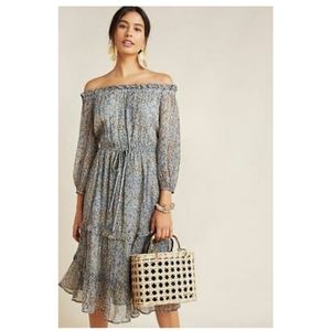 ANTHROPOLOGIE | Kira Off-Shoulder Peasant Dress